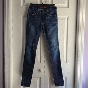 Joe's Jeans Dark Blue Skinny Ankle High Rise Jeans Size 23 Length 37.5in
